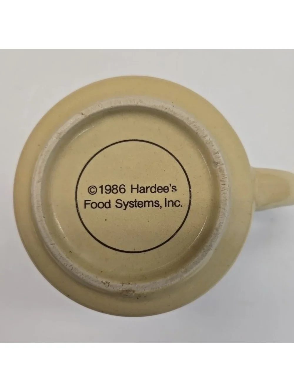Vintage 1986 Hardees Rise And Shine Homemade Biscuits Coffee Cup Mug